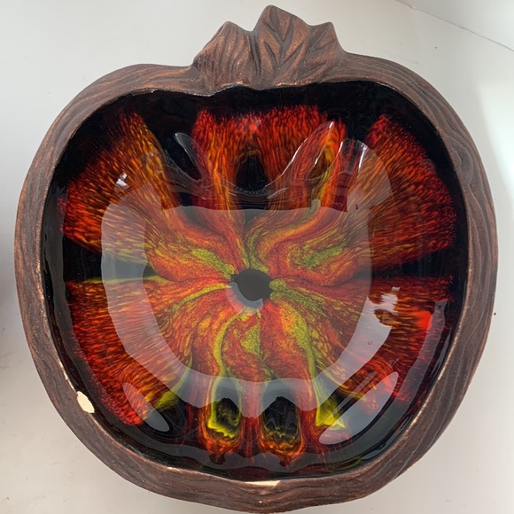 4 California Sequoia Ware Art Pottery Apple Bowls 801B USA - Picture 4 of 6